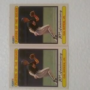 Cal Ripkin, Jr. 1990 baseball cards correct and error